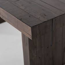 • iron legs in an antique black finish. Emmerson Reclaimed Wood Expandable Dining Table Chestnut