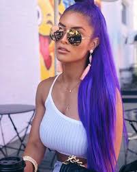 Natlieevamarie Purple Hair Looks Natalie Eva Marie Eva Marie Hottest Female Celebrities