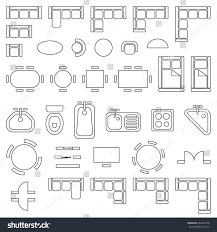 Maybe you would like to learn more about one of these? Standard Furniture Symbols Used In Architecture Plans Icons Set Graphic Design Elements Floor Plan Symbols Architecture Symbols Interior Architecture Drawing