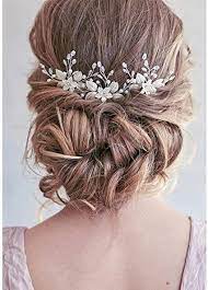 The wedding and pinterest world has gone ga ga over the gorgeous floral hair accessories from mignonne handmade. Unicra Bride Wedding Hair Pins Silver Flower Headpieces Bridal Hair Accessories For Women And Girls Pack Of 3 Amazon Co Uk Beauty
