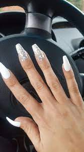 Pin By Lakeshia Quinn On Nagel Homecoming Nails Acrylic Acrylic Nails Coffin Short Silver Acrylic Nails