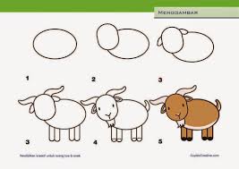 Gambar tersebut bisa anda download langsung caranya tips dan trik tutorial menggambar ilustrasi hewan untuk pemula. Cara Menggambar Binatang Yang Mudah Untuk Anak Tk