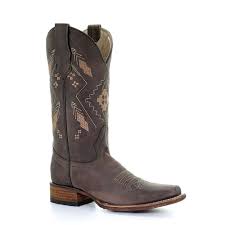 As an effortless, versatile day or night boot, whether you team with your fave jeans or dreamy dungarees, you can't beat a pair of heeled chelsea boots for daily struttin'. Corral Women S Chocolate Ethnic Embroidery Square Toe Boots L5291 Starr Western Wear