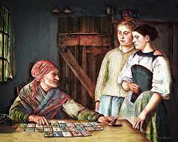 Gypsy Card Reader Digital Art by Pennie McCracken - Fine Art America