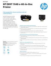 Hp easy start is the new way to set up your hp printer and prepare your mac for printing. Hp Envy 7640 E All In One Printer Manualzz