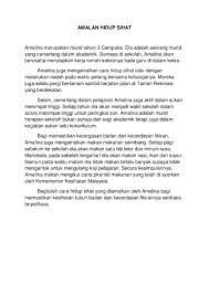 Latihan masa dan waktu tahun 5; Amalan Hidup Sihat