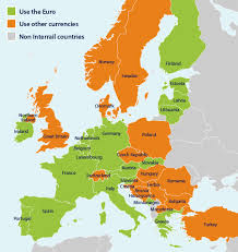 A topographical map of slovakia. European Currencies Interrail Eu