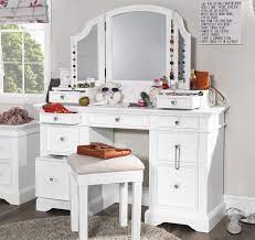 Come with mirror and stool, the mirror is adjustable to different view according to your needs, great home furniture for girls.generous storage space with 2 drawers next to the mirror and 2 big drawers under the tabletop for your cosmetics, jewelry, ornaments, and hairdressing utensils, and other dressing. Gainsborough Dressing Table Set White Dressing Table Extension Drawers Mirror 5060346455549 Ebay