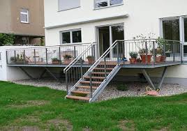 Www Metallbau Grahl De Tracy Pinxhouse Terrassen Treppe Erhohte Terrasse Hochterrasse