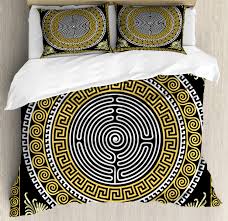 Browse our full range of products from dressing tables to complete modern kitchens. Greek Key Duvet Cover Set With Pillow Shams Classical Intricate Print Ebay
