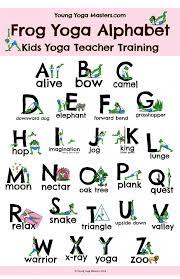 The best printable yoga alphabet to print and play in your yoga classes for children. A Kids Yoga Alphabet Poster With One Yoga Pose For Each Letter Of The Alphabet Childrens Yoga Kids Yoga Poses Yoga For Kids