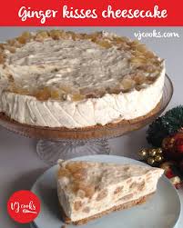 Easy Recipe For Ginger Kisses Cheesecake Vj Cooks Recipe Video Ginger Recipes No Bake Cake Baking