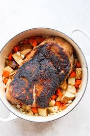 Chef jeff murphy prepares a pork roast stew incorporating a picnic ham. The Ultimate Pork Roast In The Oven Fit Foodie Finds