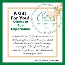 5 out of 5 stars. Challise Company Electronic Gift Card Challise Company Hair Skin Body