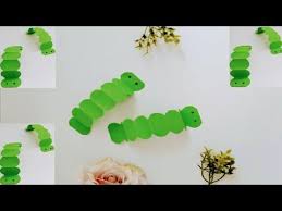 Cara Membuat Mainan Origami Ulat Lucu Youtube Origami Mainan Lucu