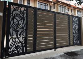Autogate Malaysia Csa Aluminium Folding Autogate And Fence House Gate Design Gate Designs Modern Front Gate Design