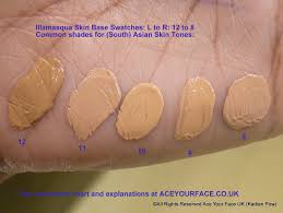 illamasqua skin base common shades for south asian skin