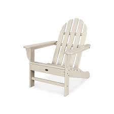 Trex Outdoor Furniture Adirondack Sand Castle Plastic Stationary Adirondack Chair S With Slat Seat Lowes Com Trex Outdoor Furniture Adirondack Chair Outdoor Furniture