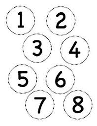 White And Black Circle Number Labels 1 30 Number Labels Book Bins Abc Coloring Pages
