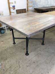 Square Wood Dining Table Reclaimed Wood By Freshrestorations Square Dining Room Table Square Kitchen Tables Dining Table With Bench