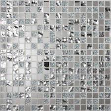 Mosaique bleu au meilleur prix leroy merlin. Mosaique Mur Ice Tendance Miror Gris Argent Leroy Merlin Gris Argent Decor Noir Et Blanc Mosaique