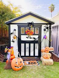As host, you must supply the plates, napkins, and tools, yet you can likewise establish up the bar if that makes event. Halloween Haunted Playhouse Shed Hello Wonderful