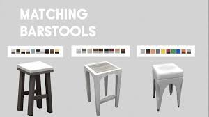 Mod The Sims 3 Object Matching Barstools By Mrmonty96 Sims 4 Downloads Sims Bar Stools Sims 4