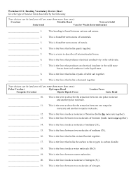 What are these intermolecular forces?. Bonding Packet
