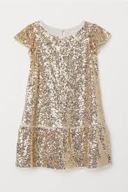 Sequined Dress Beige Sequins Kids H M Us Girl Outfits Clothes New Years Dress