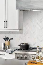 Kitchen backsplash tiles & backsplash ideas don't continue to shop around for backsplash tiles that align with your dream design. White Modern Marble Chevron Backsplash Tile Backsplash Com Chevron Backsplash Kitchen Tiles Kitchen Backsplash Designs