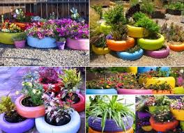 Pon a volar tu imaginación y decóralo como más te guste. Como Decorar Jardines Hermosos Con Neumaticos Reciclados
