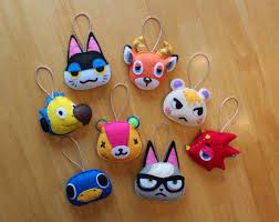 Animal Crossing Felt Ornaments Felt Ornaments Felt Ornaments Patterns Handmade Felt