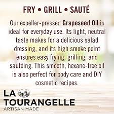 This oil is highly refined & yet delicate in taste. La Tourangelle Expeller Pressed Grapeseed Oil High Heat Neutral Cooking Oil Cast Iron Seasoning Also Great For Skin Hair And Diy Beauty Recipes 25 4 Fl Oz Pricepulse