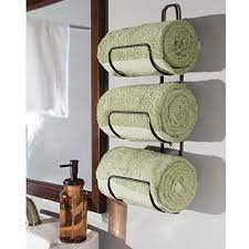 Check spelling or type a new query. Mdesign Wall Mount Or Over Door Bathroom Towel Holder Bar Bronze Walmart Com Walmart Com