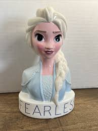 Disney Frozen Princess Elsa Ceramic Coin Piggy Bank Fearless 8”