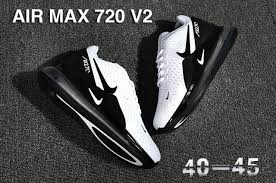 Nike Air Max 720 V2 Kpu Men S Running Shoes White Black Nikemaxzone Com Nike Air Max Nike Running Shoes Black Nike Air