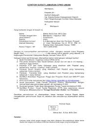 Contoh surat lamaran kerja cpns. Contoh Surat Lamaran Cpns Umum Dan Honorer 2018