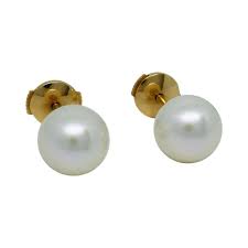 Boucle d oreille perle de culture blanche. Boucles D Oreilles Perles De Culture Blanche 8 5mm