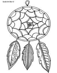 Dream catchers can be a real fun to color. Dream Catcher Coloring Pages Coloring Home