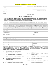 In this section of the website, we have collected several types of louisiana affidavit forms free you are welcome to download and print out. Family Law Affidavit Louisiana Fill Online Printable Fillable Blank Pdffiller