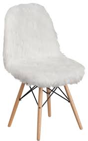 A lavishly unique spin on the modern accent chair. Faux Yeti Fur Accent Chair Contemporary Armchairs And Accent Chairs By Totally Kids Fun Furniture Toys