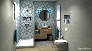 Salle D Eau Esprit Mediterraneen Salle De Bain De Style De Style Mediterraneen Par Mj Inte Salle De Bains Mediterraneennes Salle D Eau Idee Deco Salle De Bain