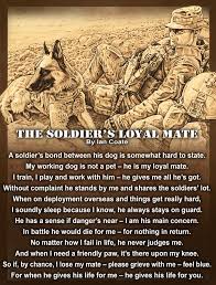 Military Working Dog Poem By Ian Coate Military Service Dogs Military Working Dogs Working Dogs