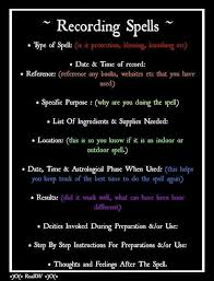 Also Remember To Keep Careful Track Of The Dates Everything Down To The Hour Is Important Spell Book Spelling Magick Spells