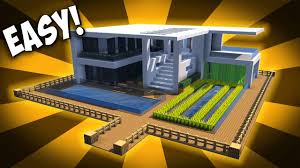 Easy, compact starter house for fishing!► follow. Modern House On The Water Minecraft Tutorial Youtube