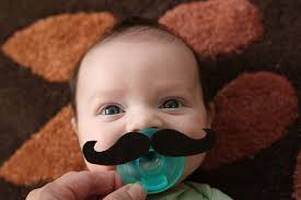 Make A Mustache Baby Pacifier Dollar Store Crafts