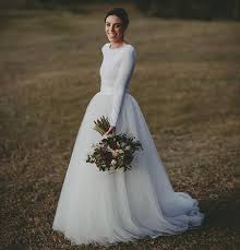 More images for hochzeitskleid jersey » Grosshandel Elegante Langarm Brautkleider Zweiteilige Brautkleider Jersey Und Lange Tull Land Braut Kleid Elfenbein Von Sanjula 125 87 Auf De Dhgate Com Dhgate