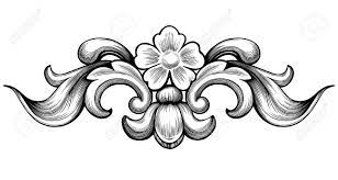 Black flourish or wave design element 2 #1194625 by dero. Vintage Baroque Floral Scroll Foliage Ornament Filigree Engraving Royalty Free Cliparts Vectors And Stock Illustration Image 44234104