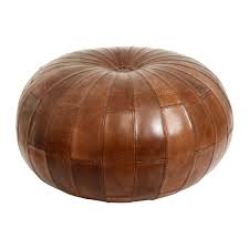 Check spelling or type a new query. Buy Nordal Round Leather Pouf Antique Brown Amara