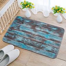 Rustic Old Barn Wood Door Mats Indoor Kitchen Bath Decor Rug Mat Welcome Doormat